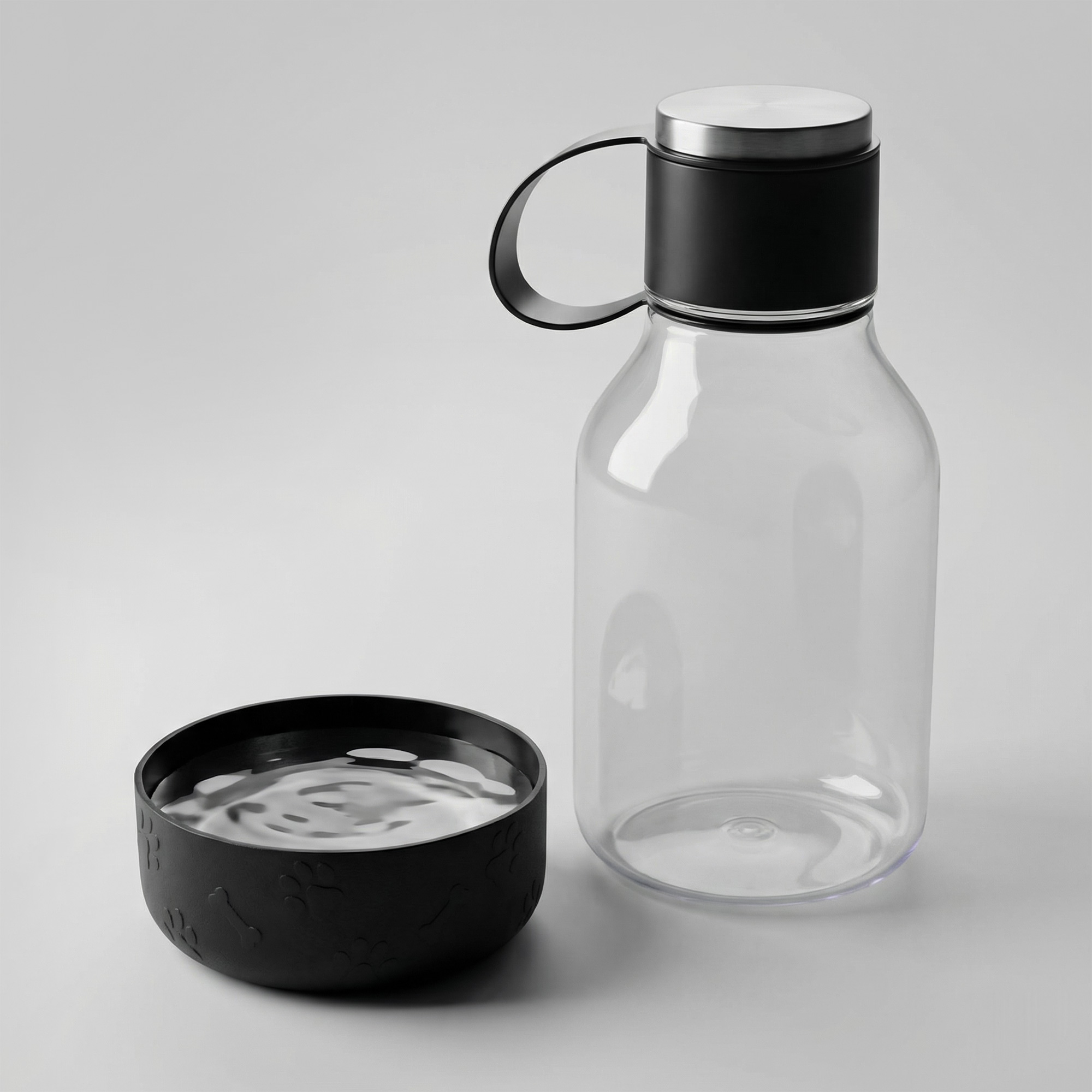 Бутылка для воды 2-в-1 «Dog Bowl Bottle» со съемной миской для питомцев, 1500 мл