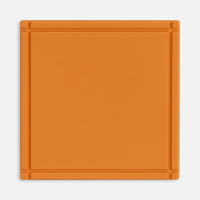 Лейбл из ПВХ Dzeta, L, оранжевый