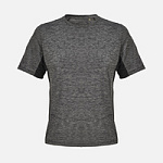 Футболка спортивная унисекс Storm, черный меланж