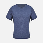 Футболка спортивная унисекс Storm, темно-синий меланж